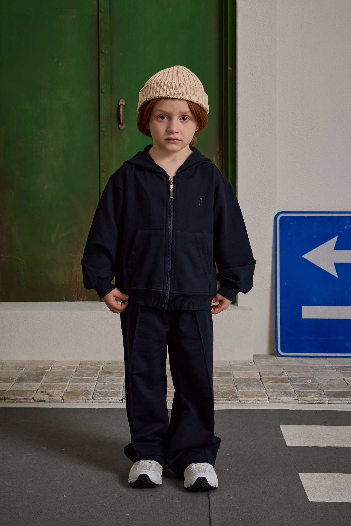 Kapüşonlu Basic Eşofman Takımı Lacivert