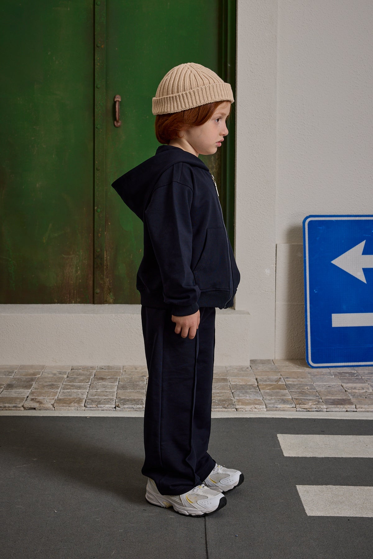 Kapüşonlu Basic Eşofman Takımı Lacivert