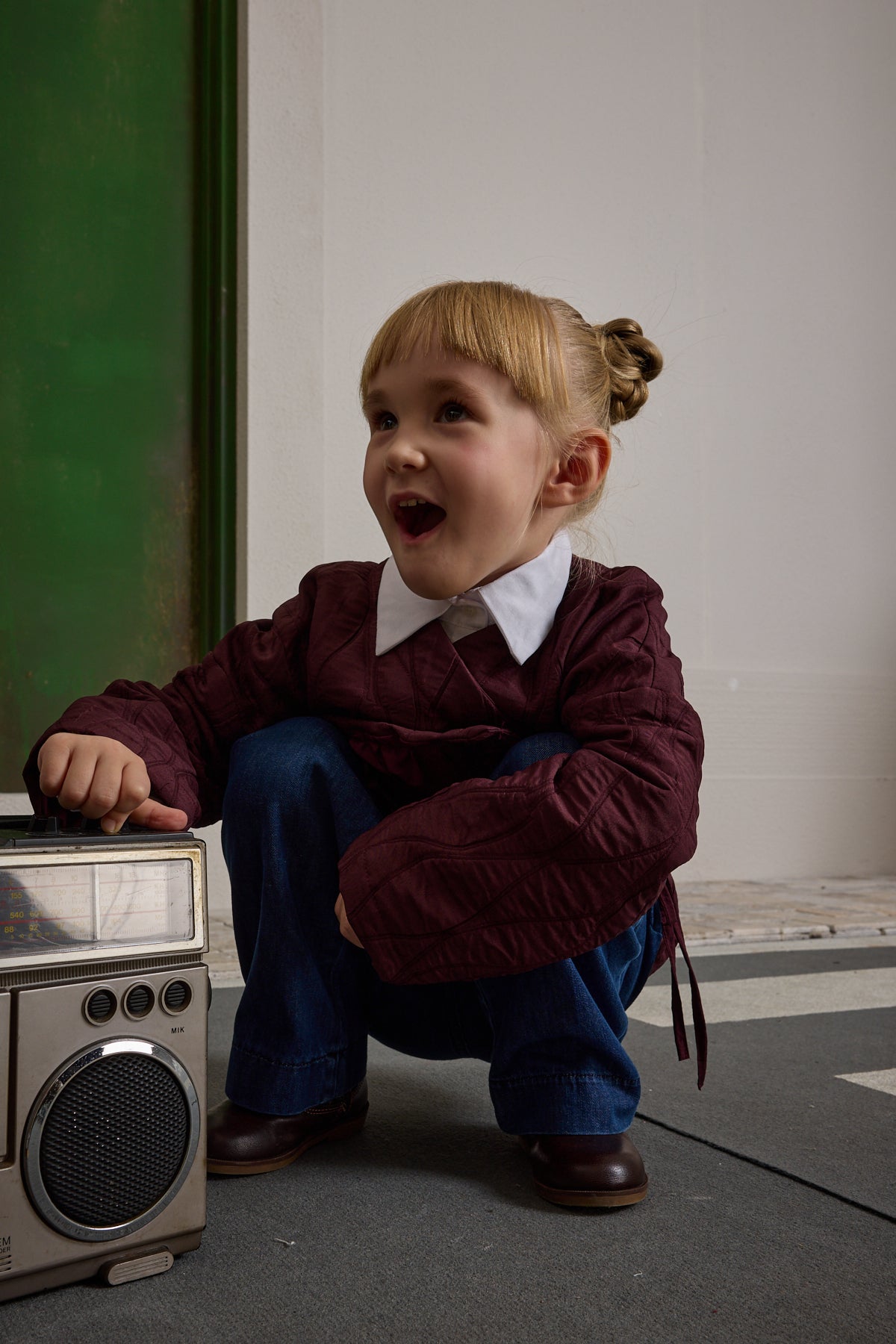 Kruvaze Bağlamalı Kapitone Mont Bordo