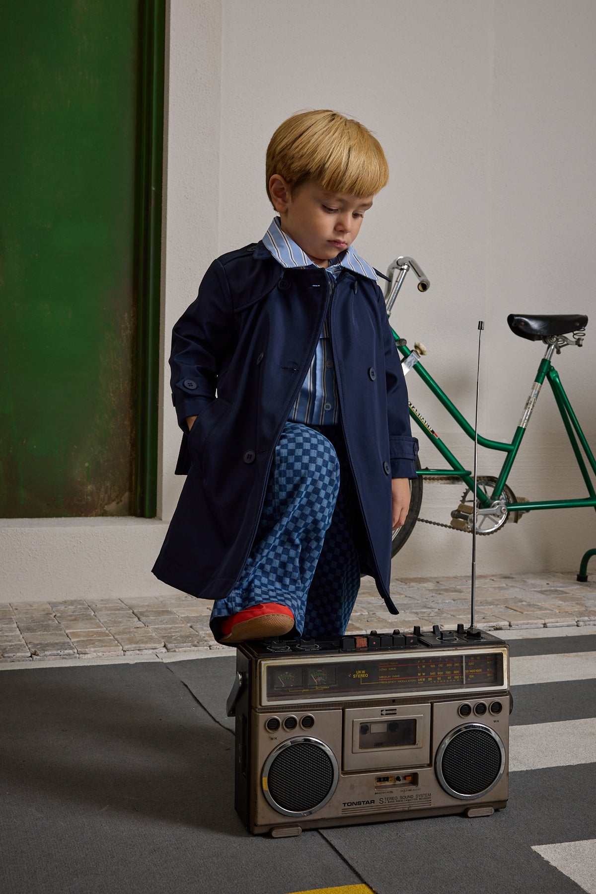 Kruvaze Kesim Trençkot Lacivert