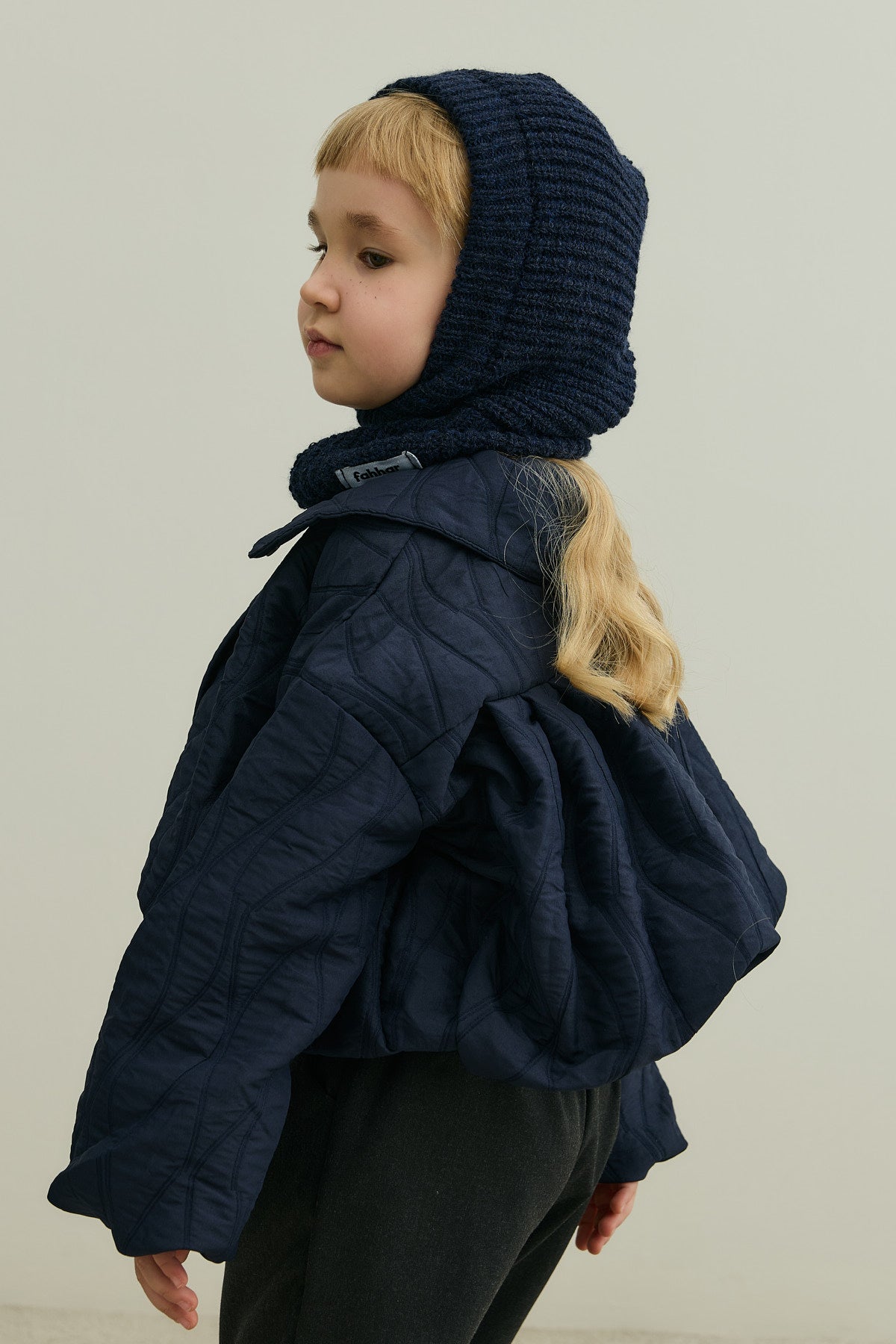 Örme Çocuk Balaclava Bere Lacivert