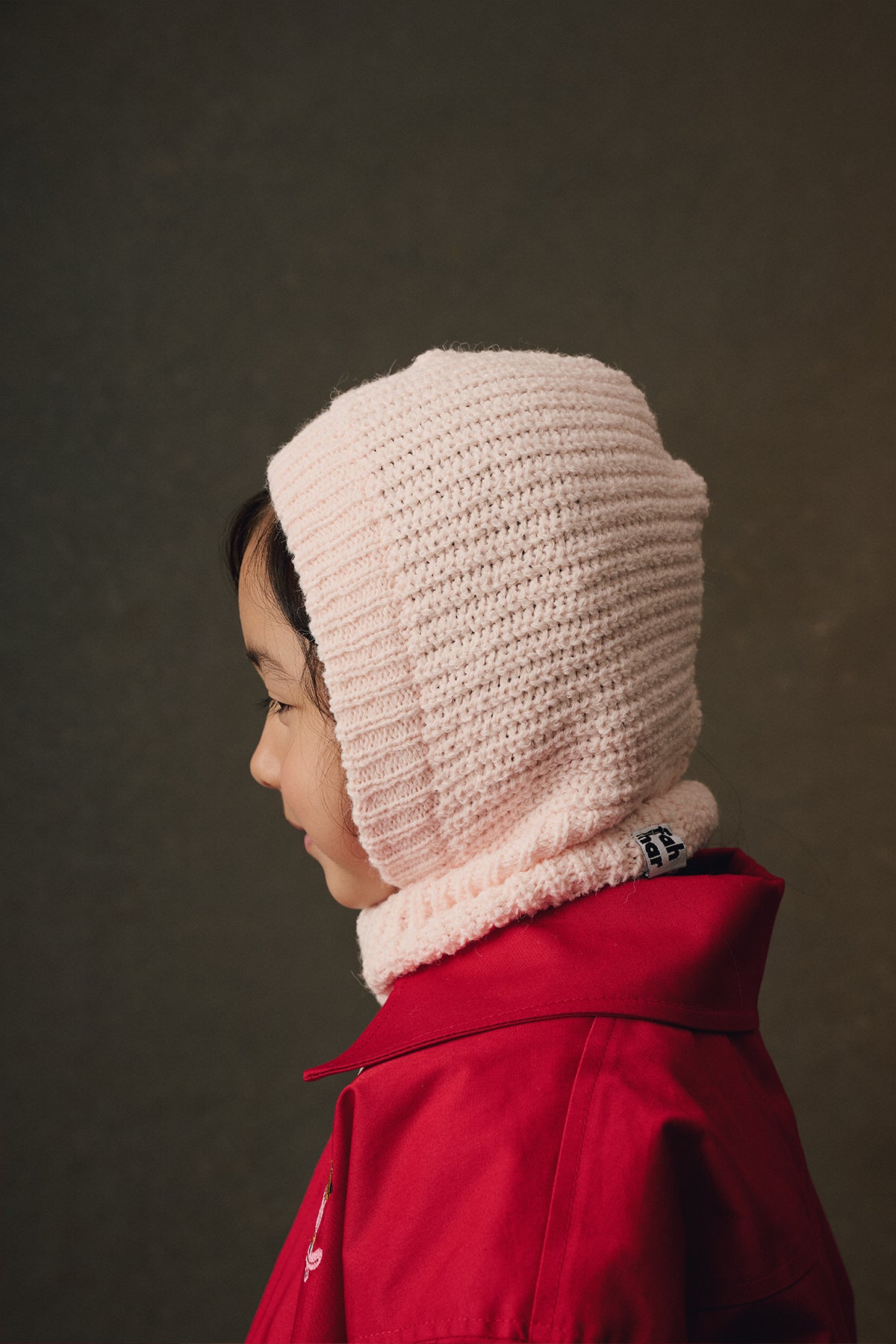 Örme Çocuk Balaclava Bere Pembe
