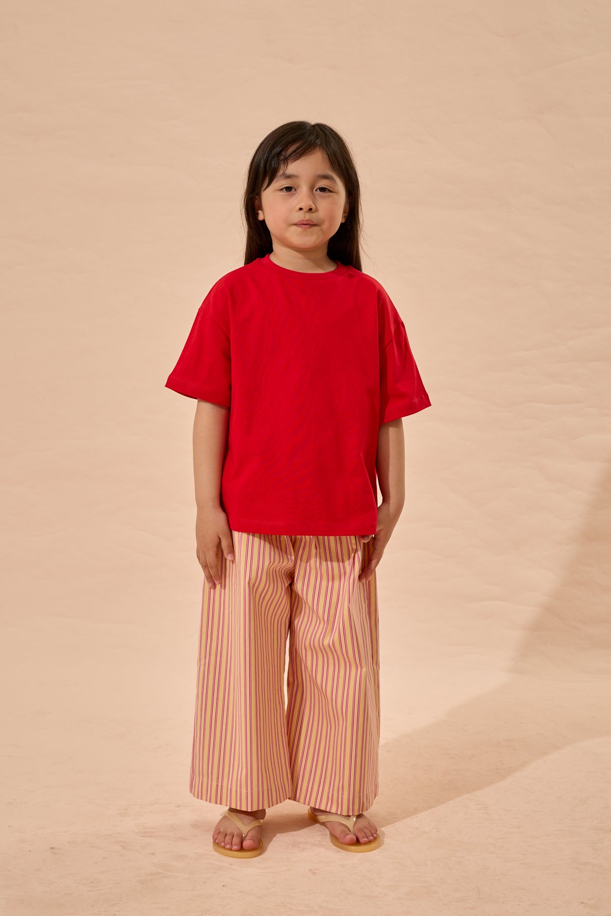 Oversize Basic Tişört Kırmızı