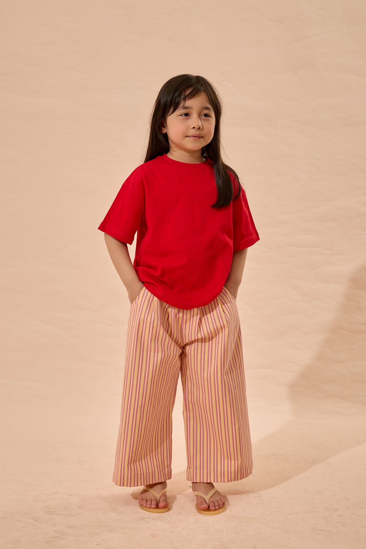 Oversize Basic Tişört Kırmızı
