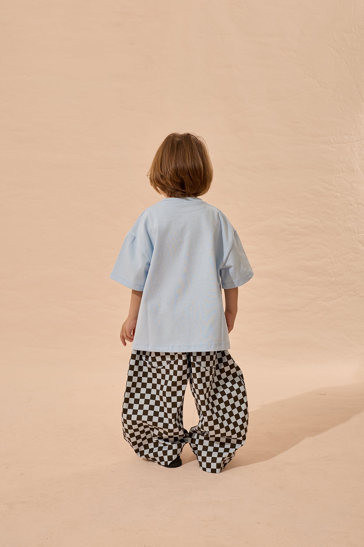 Oversize Basic Tişört Mavi