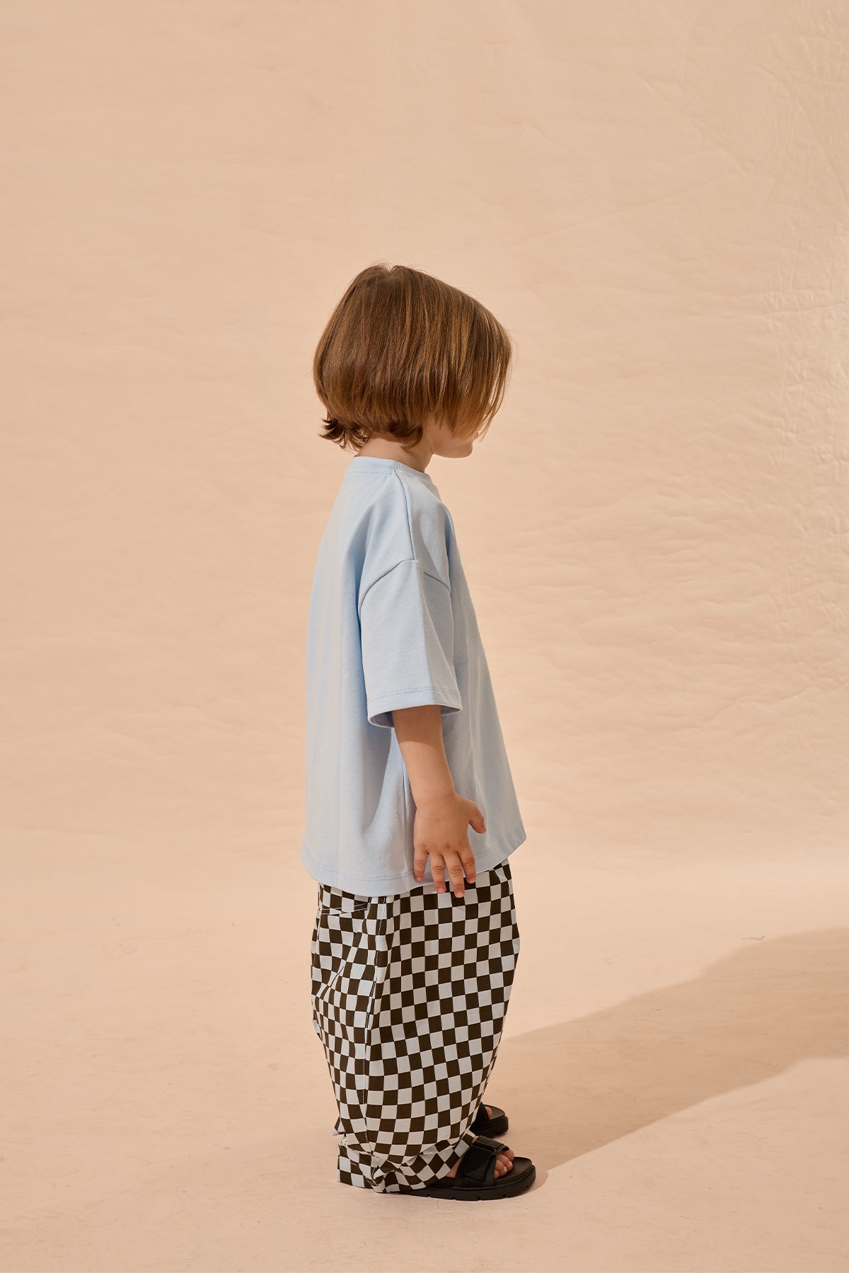 Oversize Basic Tişört Mavi