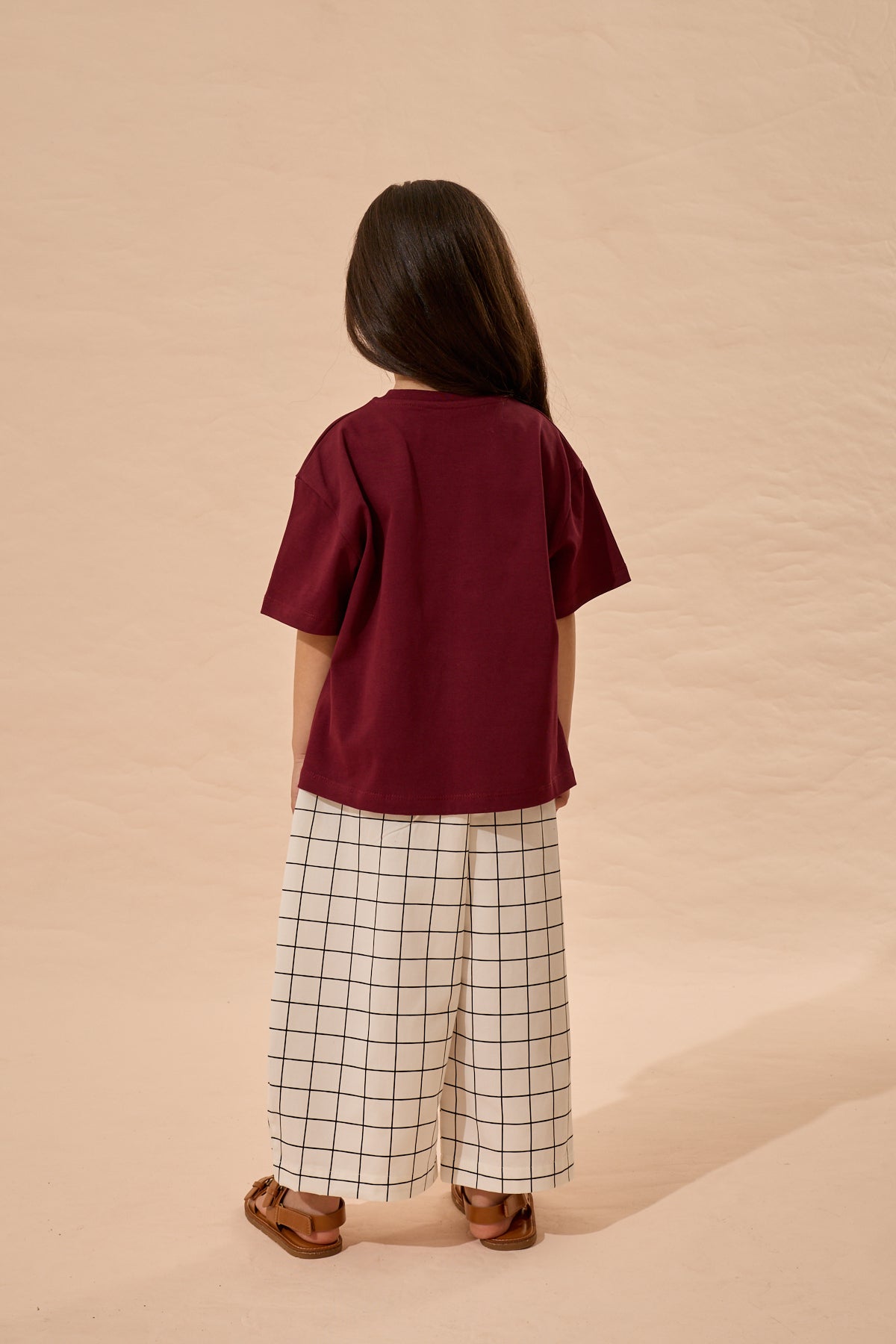 Oversize Basic Tişört Mürdüm