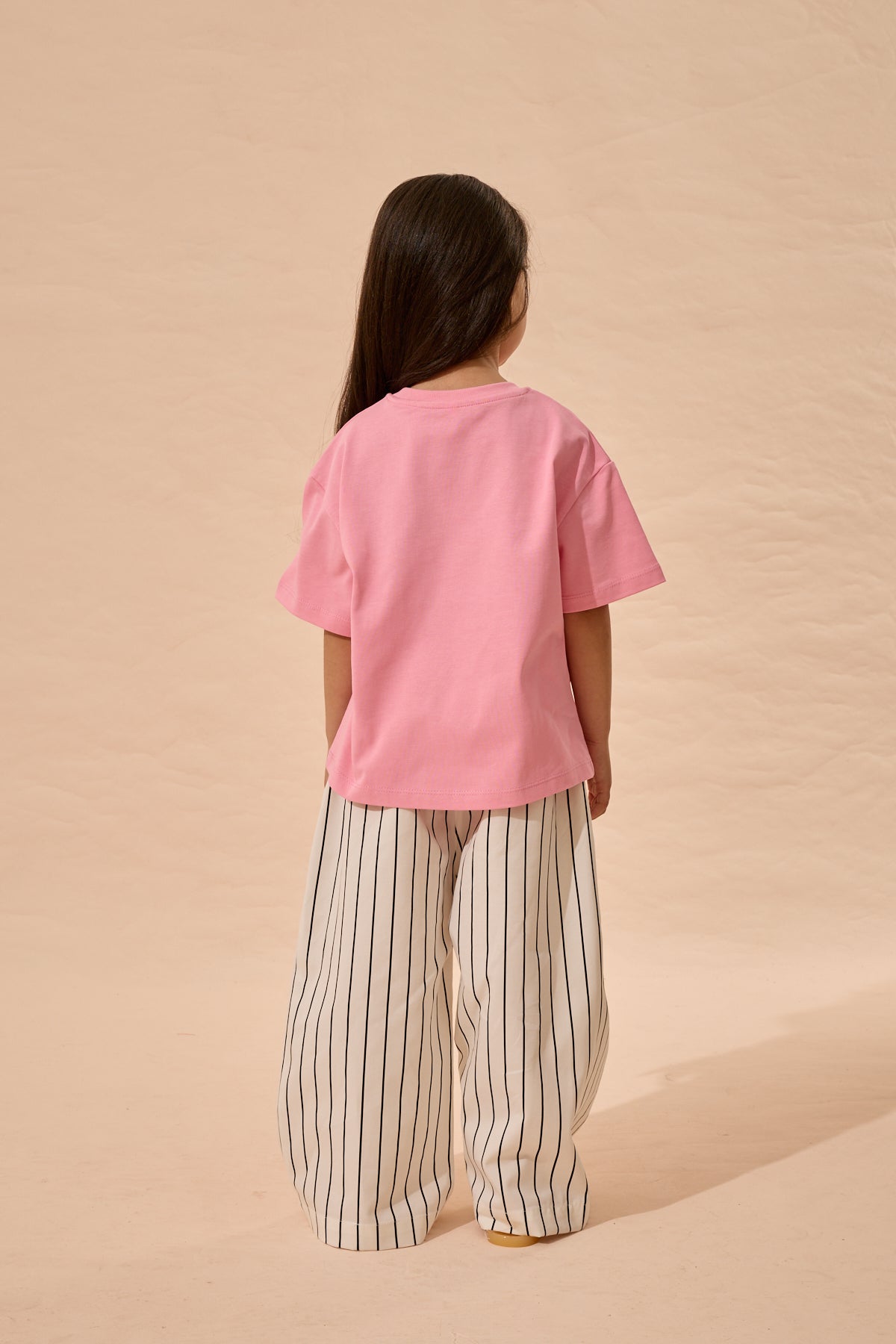 Oversize Basic Tişört Pembe