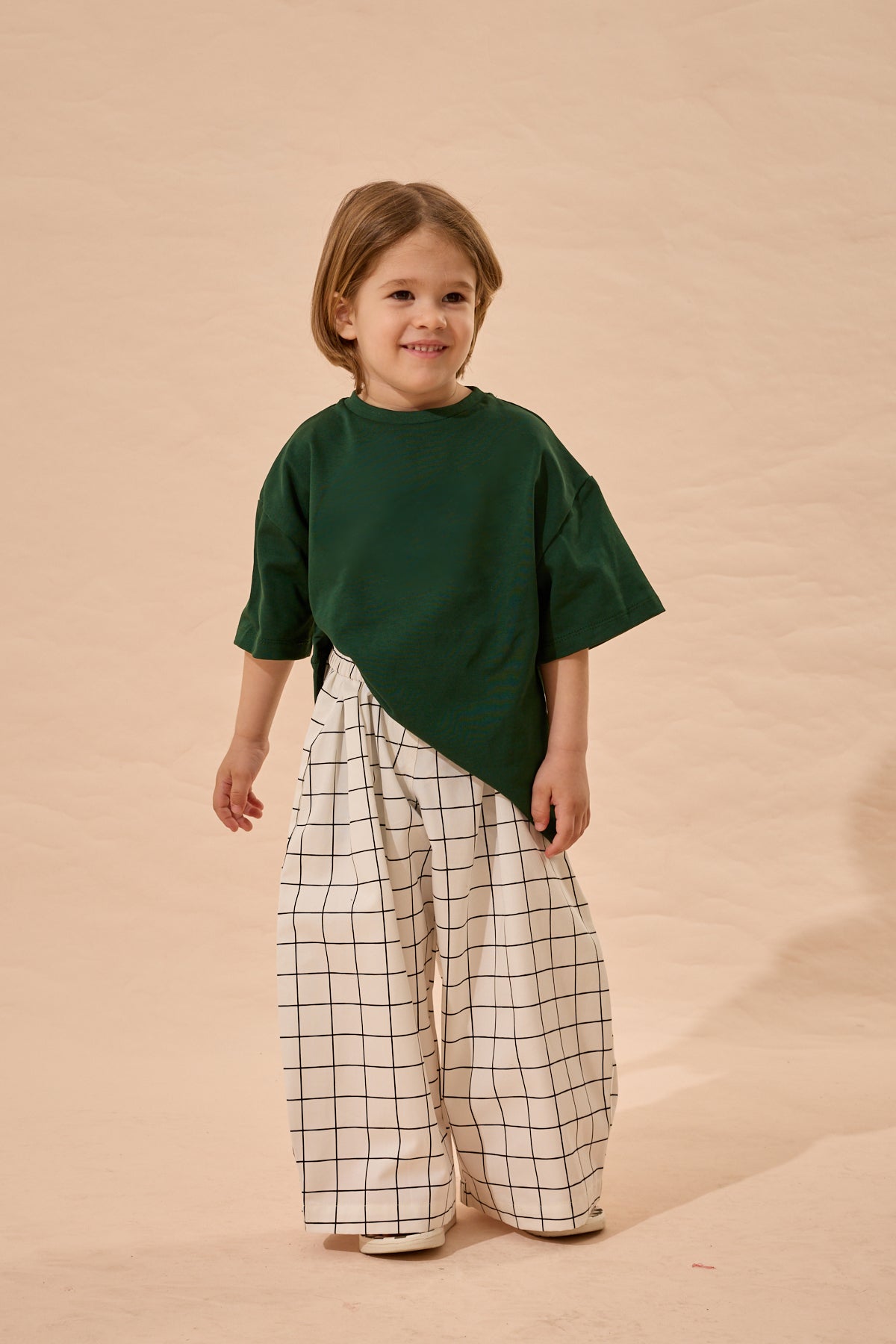 Oversize Basic Tişört Yeşil