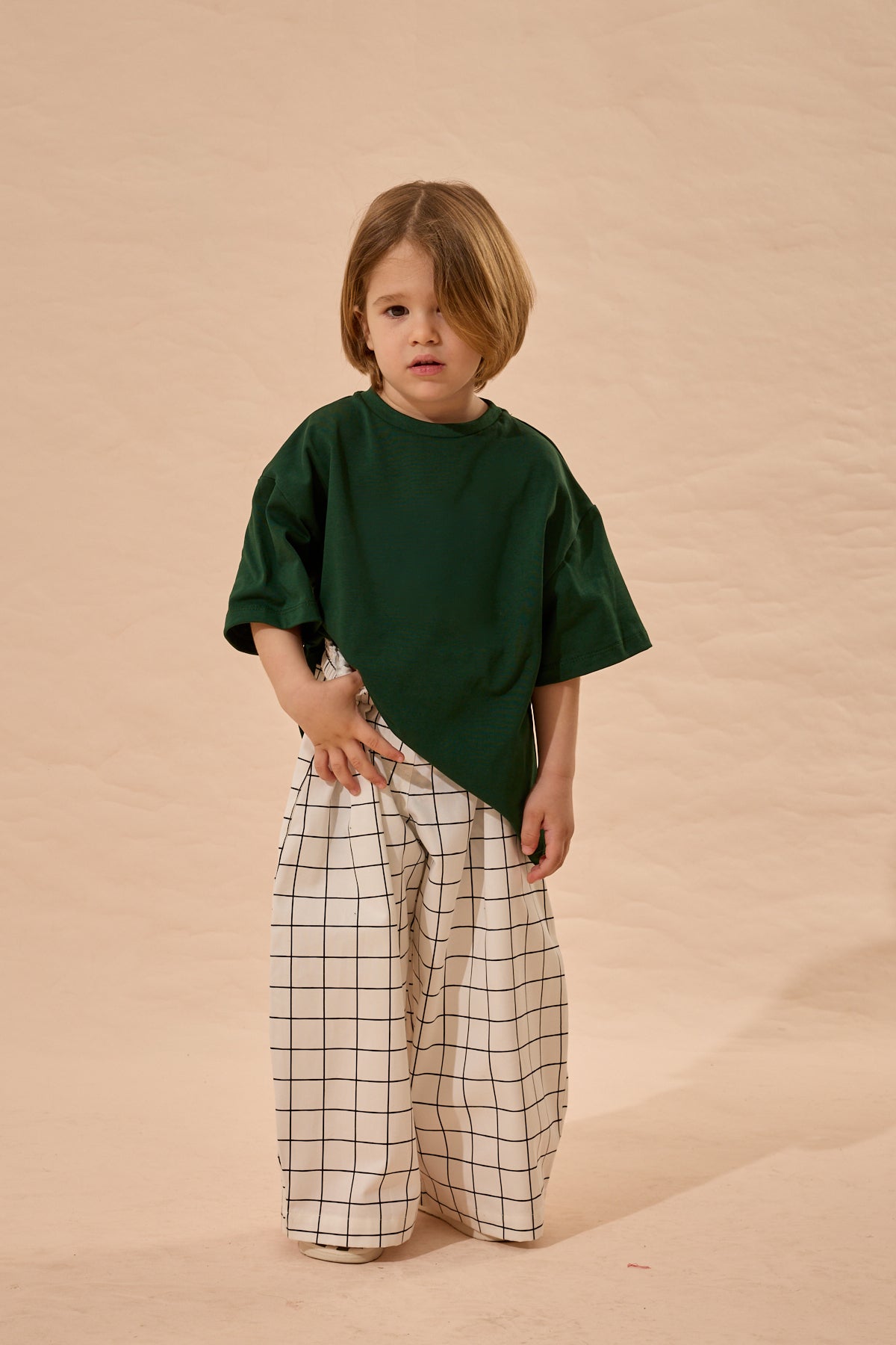 Oversize Basic Tişört Yeşil
