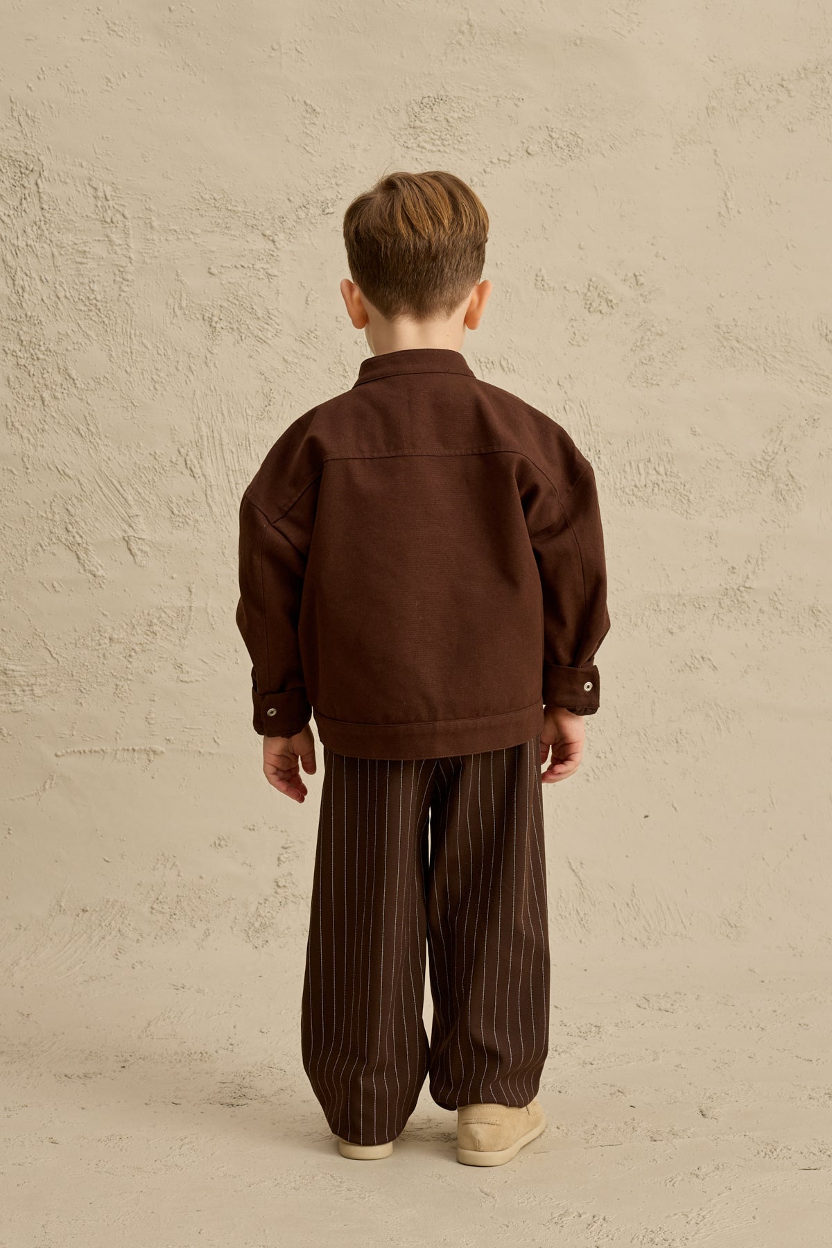 Oversize Kanvas Ceket Kahverengi