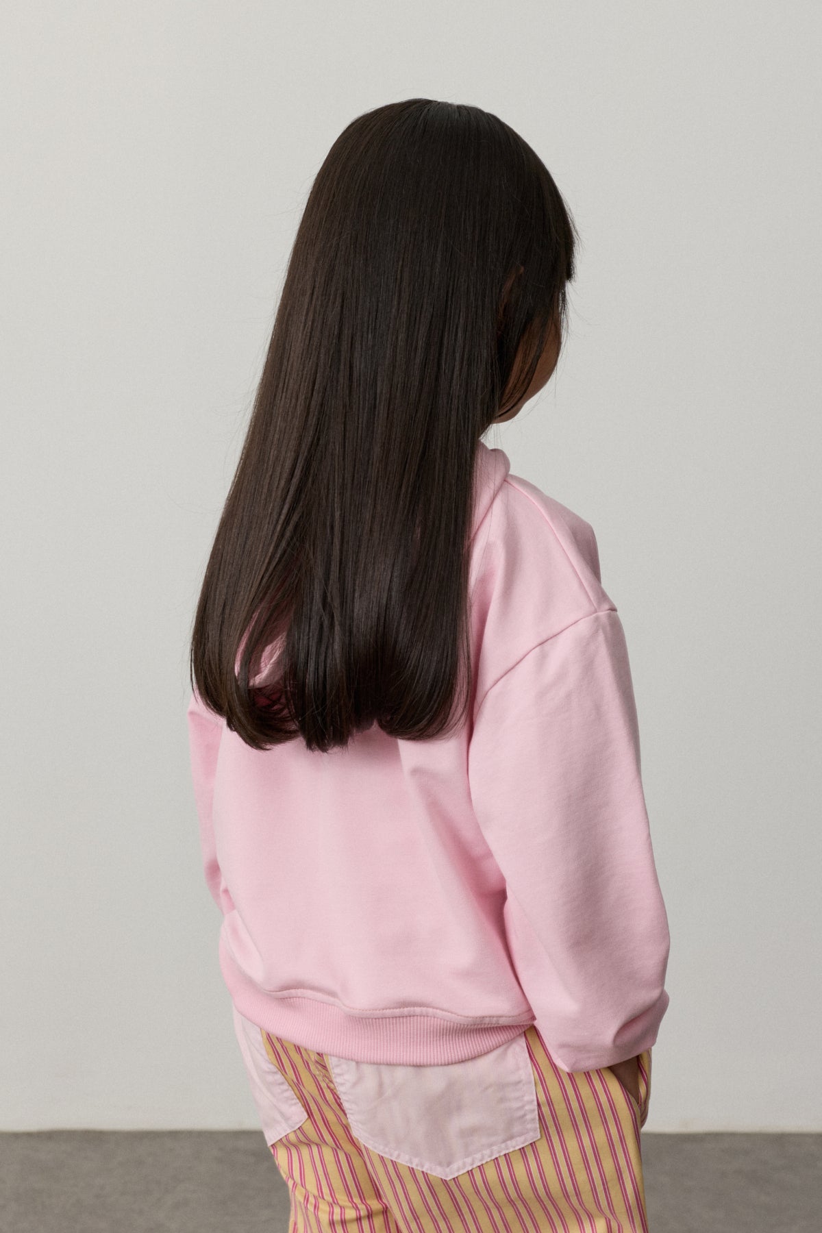 Oversize Kapüşonlu Nakışlı Sweatshirt Pembe