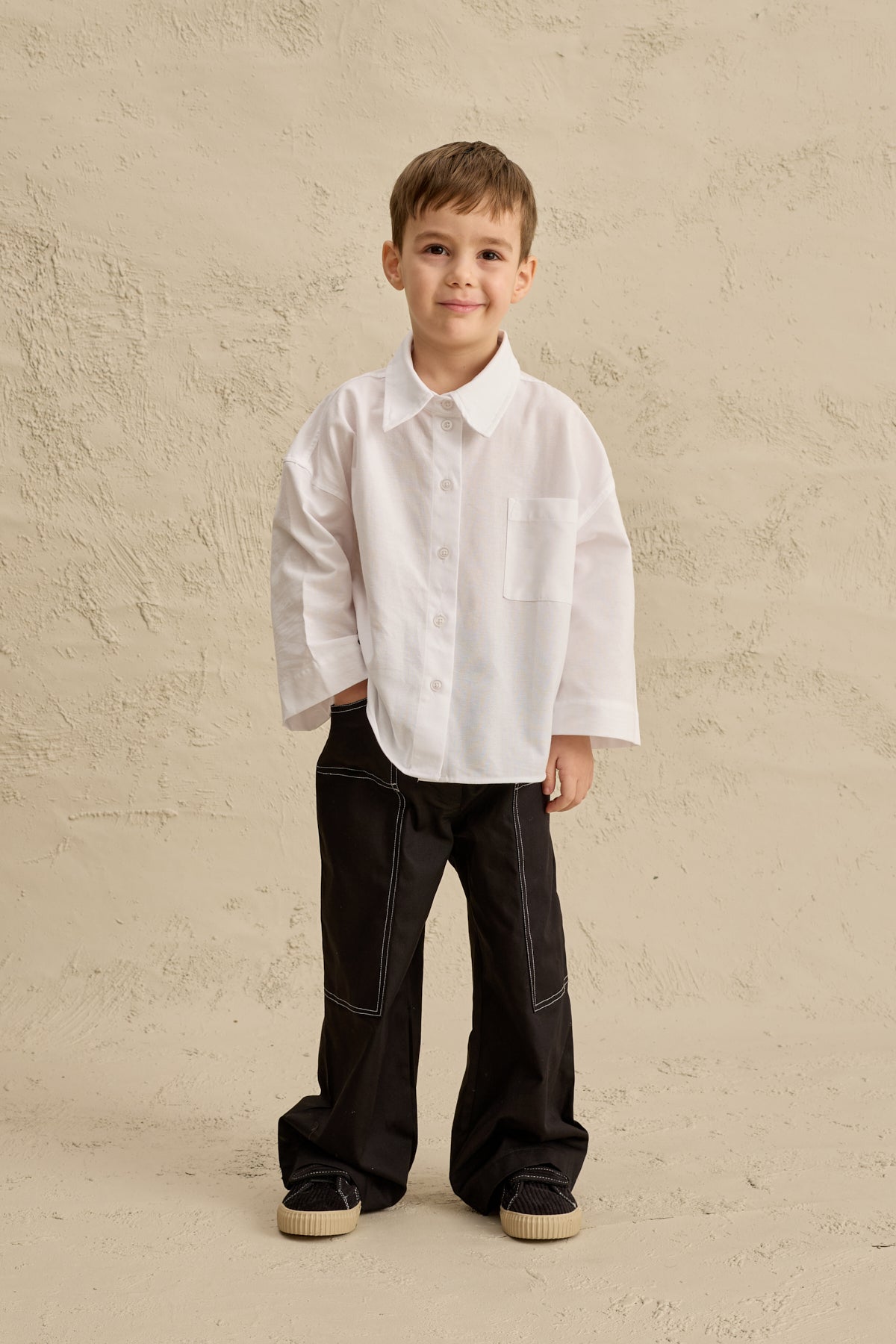 Oversize Oxford Gömlek Beyaz