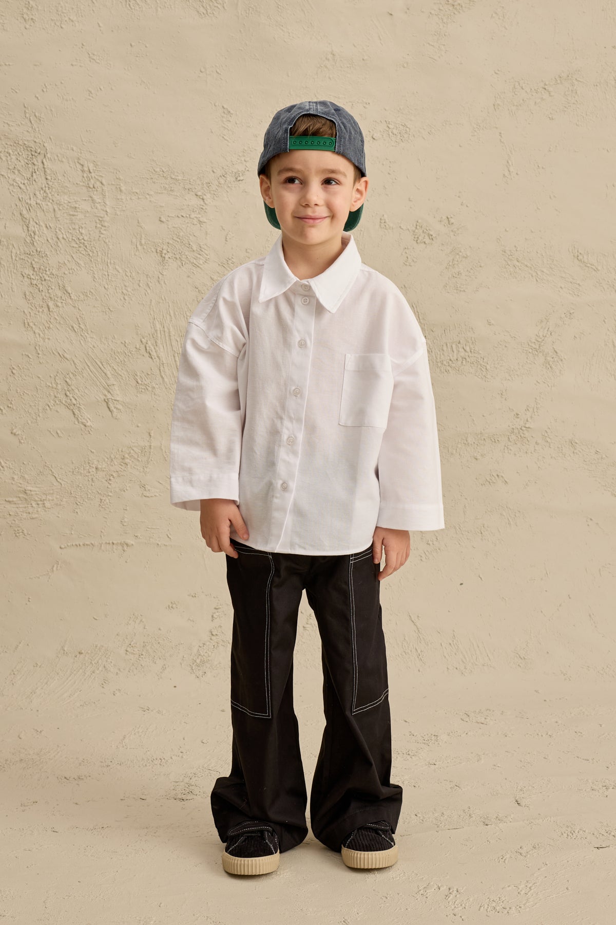 Oversize Oxford Gömlek Beyaz