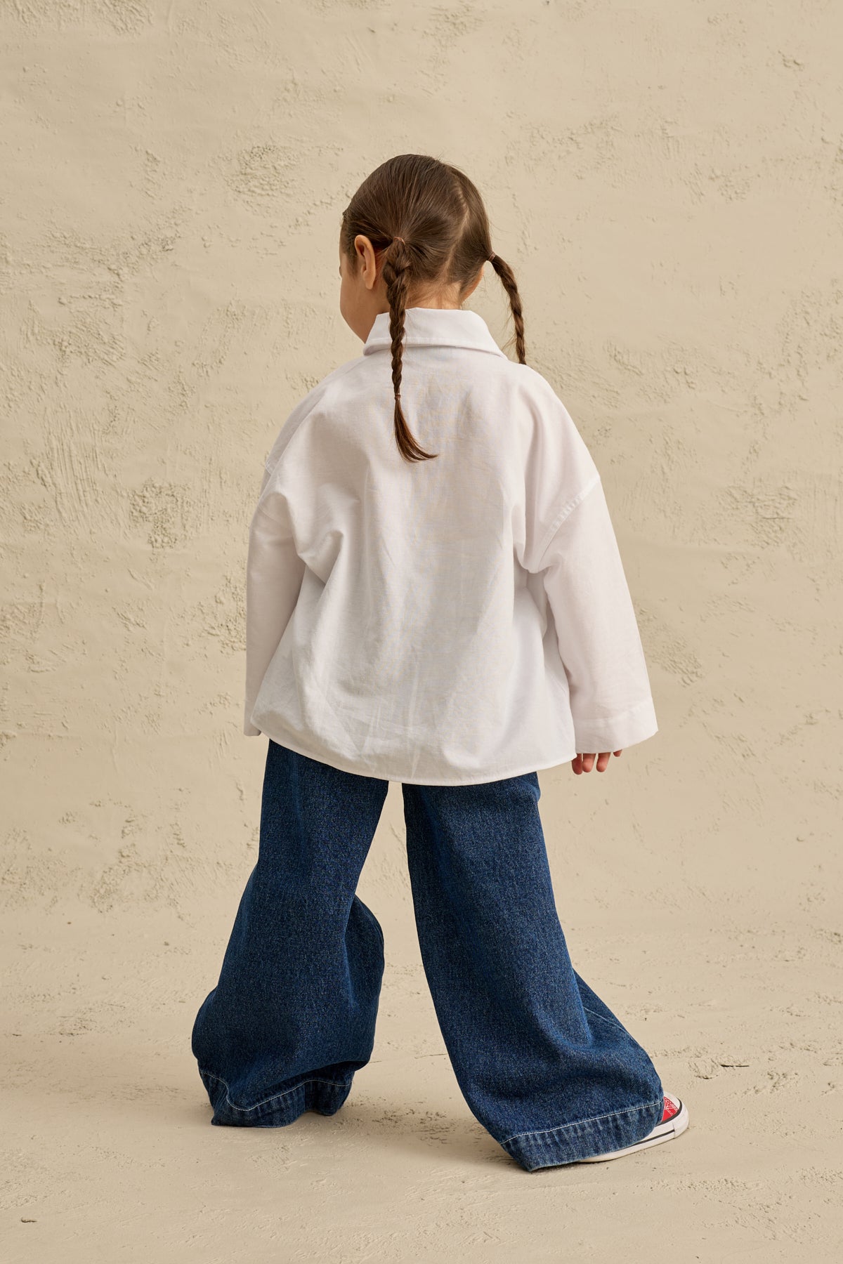 Oversize Oxford Gömlek Beyaz