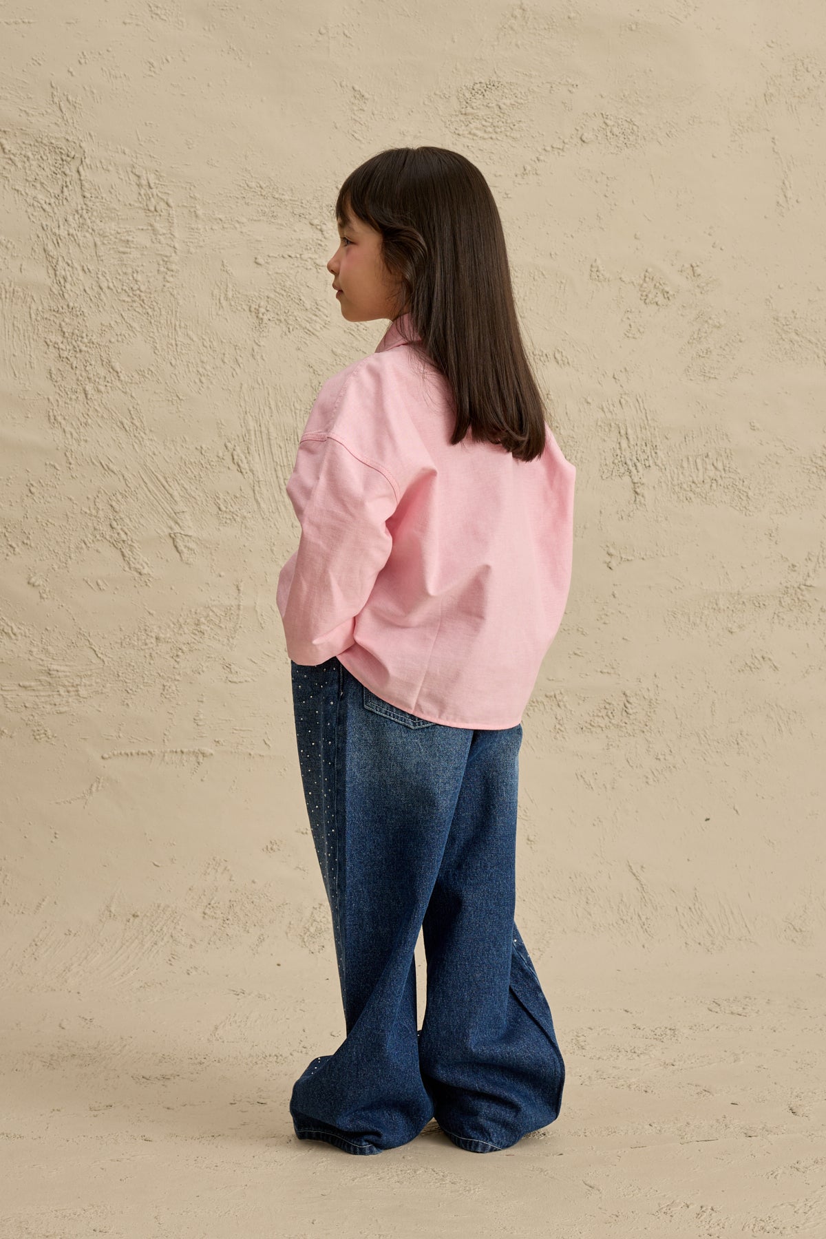 Oversize Oxford Gömlek Pembe