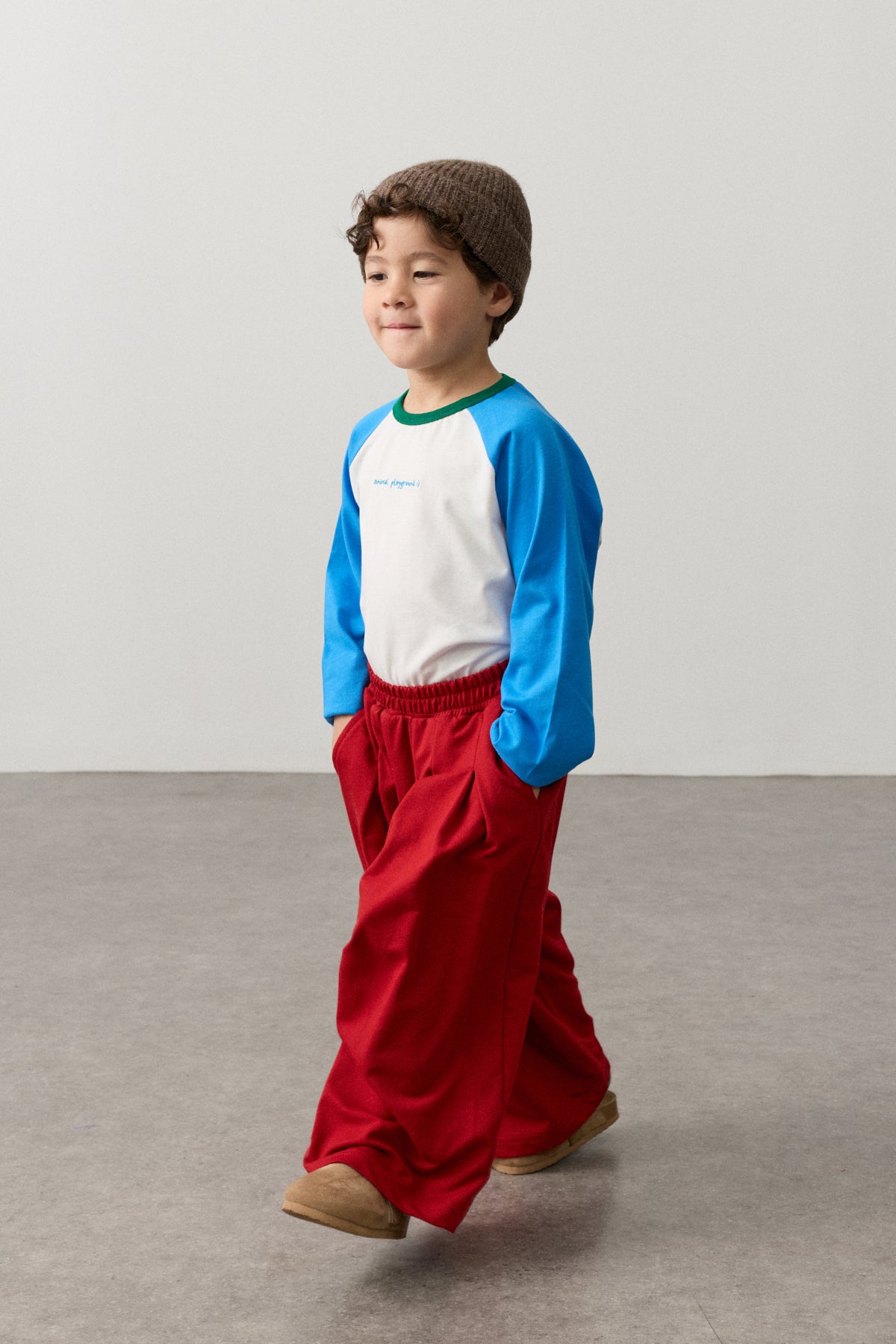 Pileli Eşofman Pantolon Kırmızı