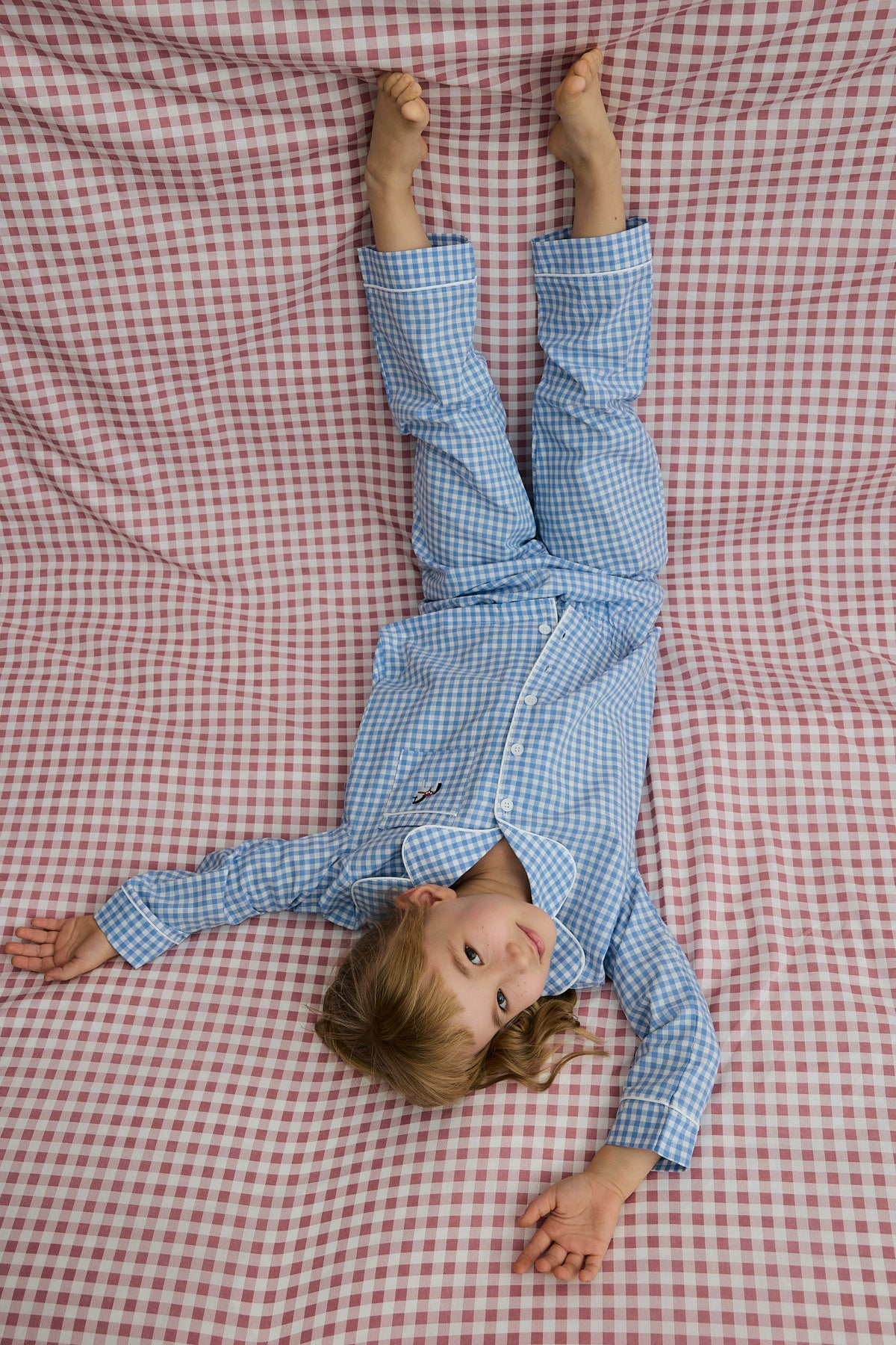 Pötikare Pamuk Pijama Takım Mavi