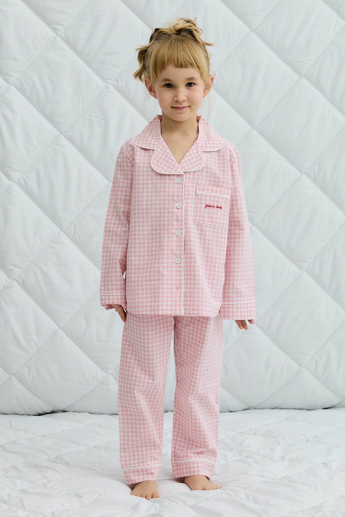 Pötikare Pamuk Pijama Takım Pembe