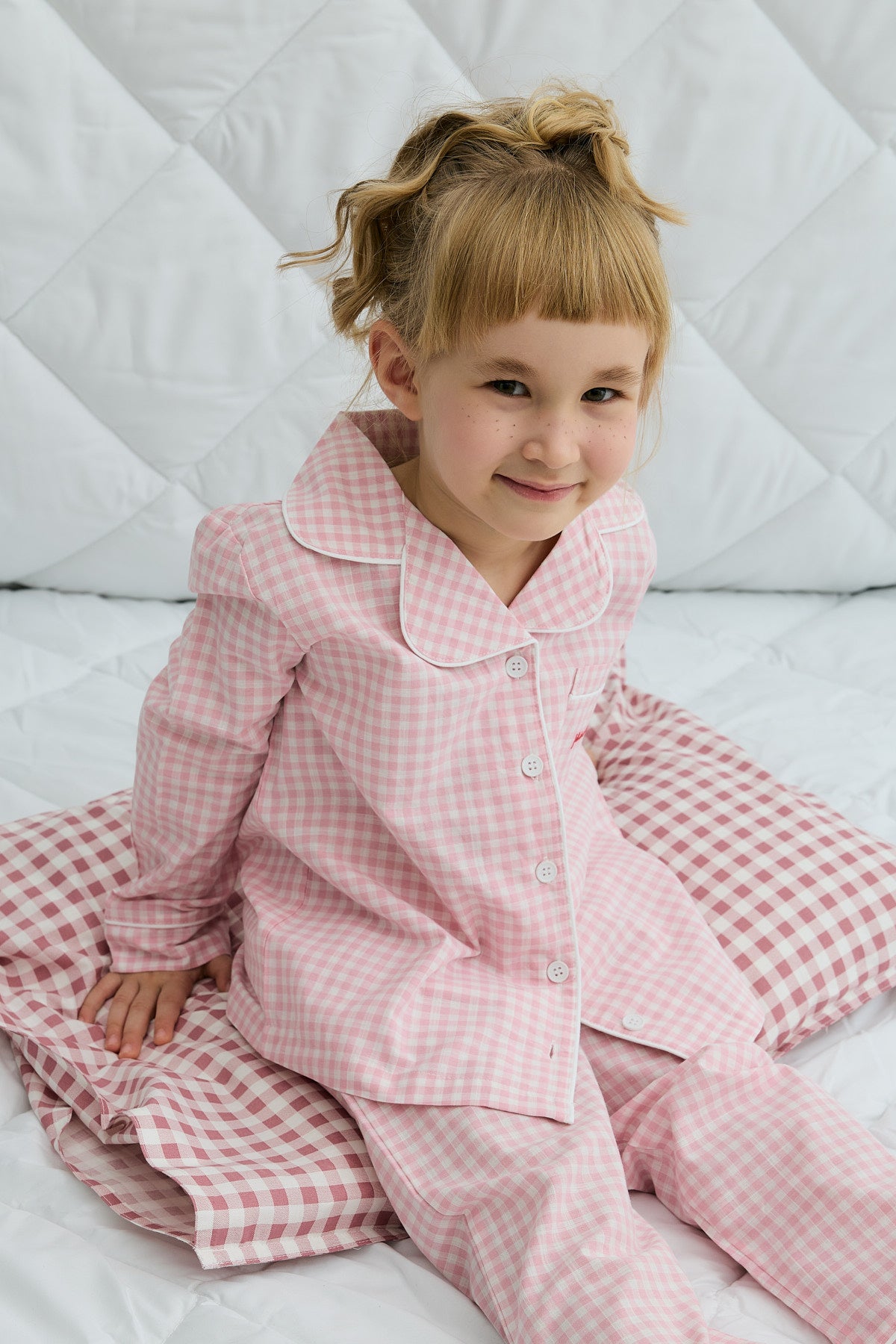 Pötikare Pamuk Pijama Takım Pembe