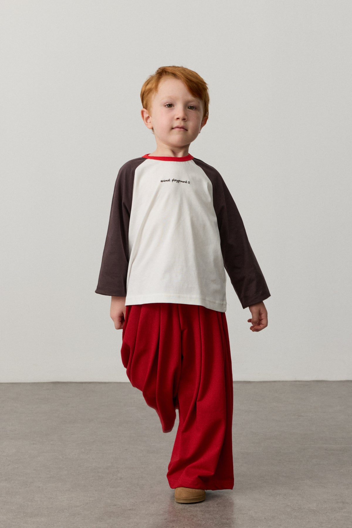 Reglan Kol Tişört Kahverengi