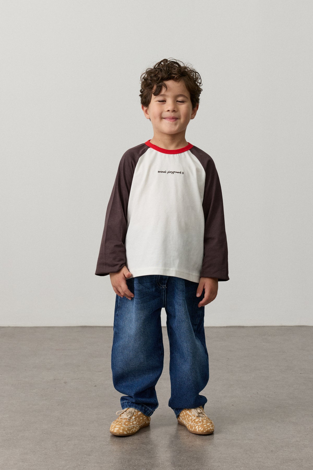 Reglan Kol Tişört Kahverengi