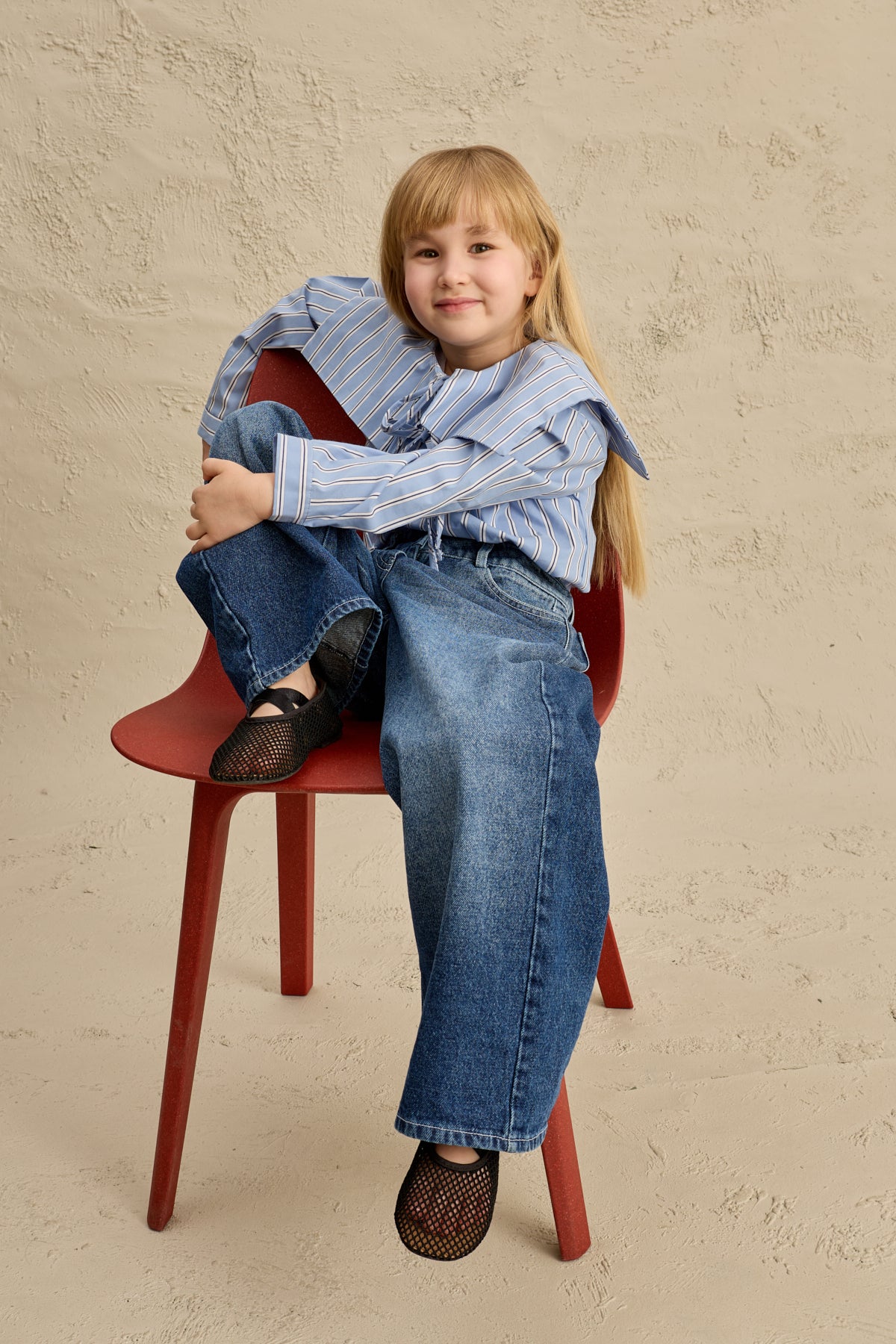 Straight Denim Pantolon Lacivert