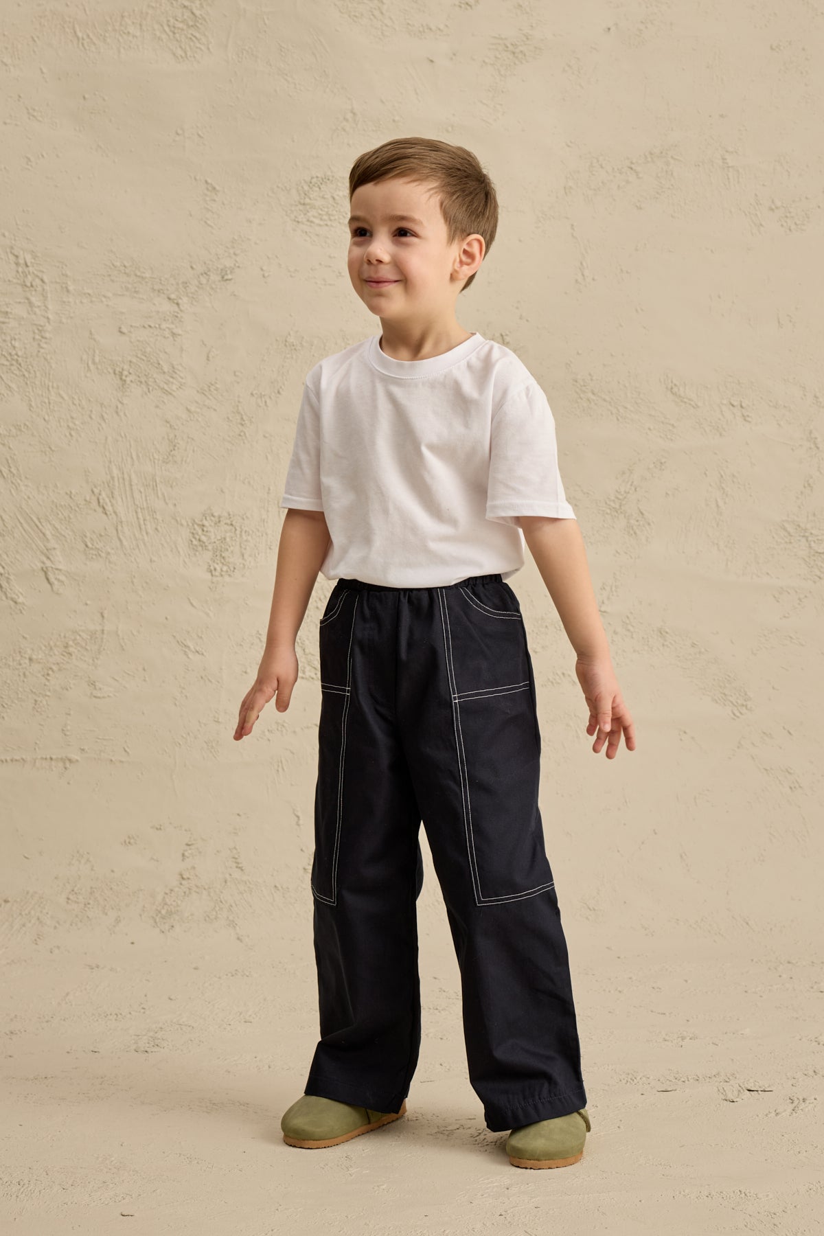 Uzun Cepli Kanvas Pantolon Lacivert