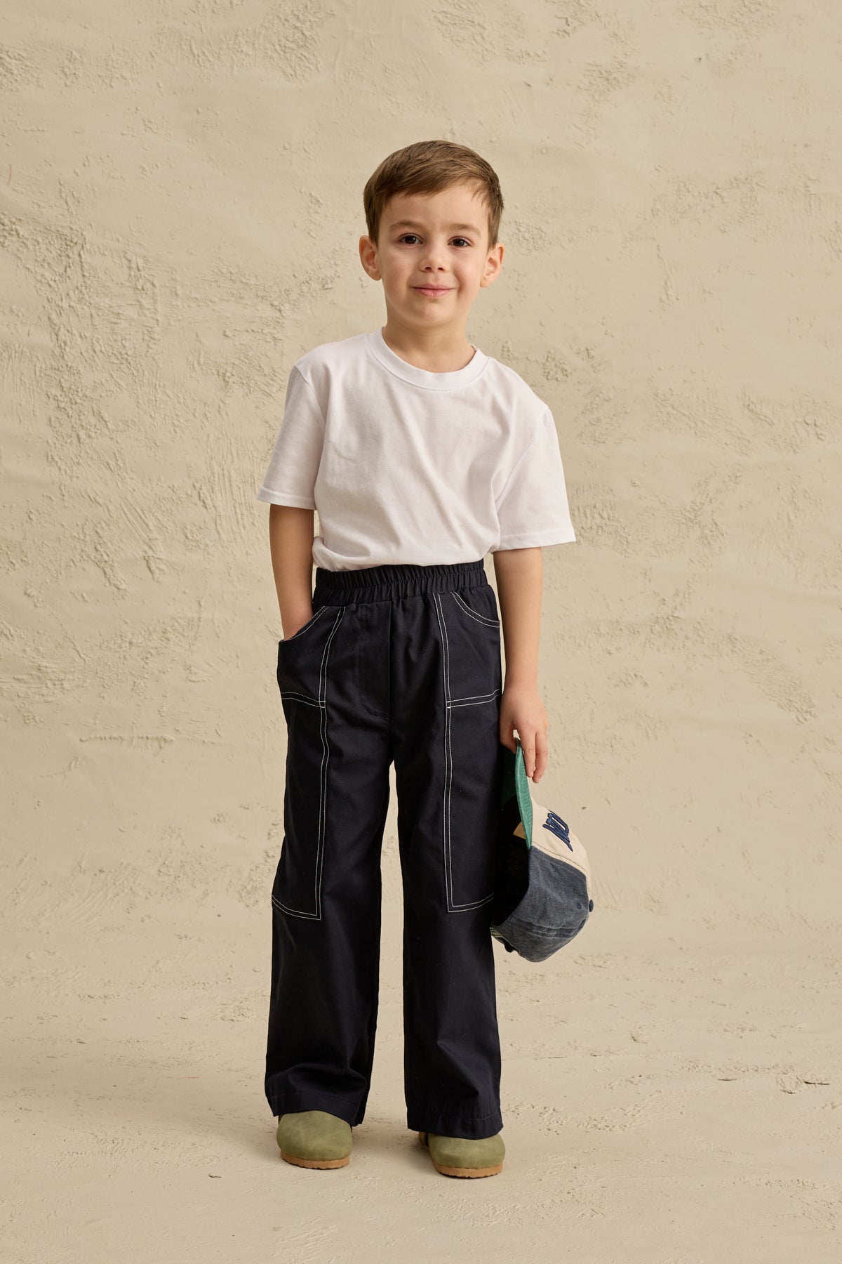 Uzun Cepli Kanvas Pantolon Lacivert